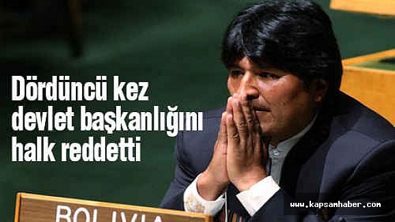 Dördüncü kez başkanlığı halk reddetti