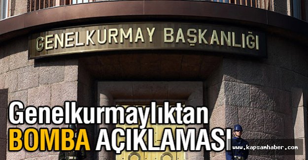 Genelkurmaylıktan Bomba Açıklaması