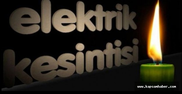 Programlı elektrik kesintisi...