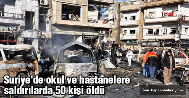 Rusların saldırdığı okul ve hastanelerde 50 kişi öldü