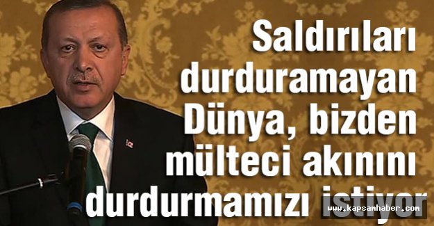 'Saldırıları durduramayan Dünya, bizden mülteci akınını durdurmamızı istiyor'