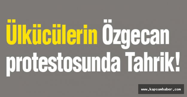 Ülkücülerin Özgecan protestosunda Tahrik!