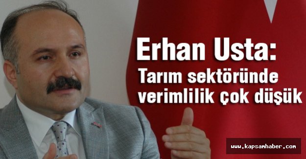 Usta: Tarım sektöründe verimlilik çok düşük