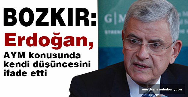 Erdoğan, AYM konusunda kendi düşüncesini ifade etti