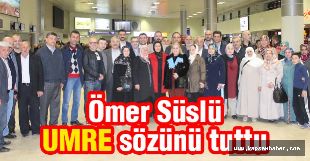 MHP'li Süslü; Ülkücü Şehit Yakınlarını Umre'ye Gönderdi