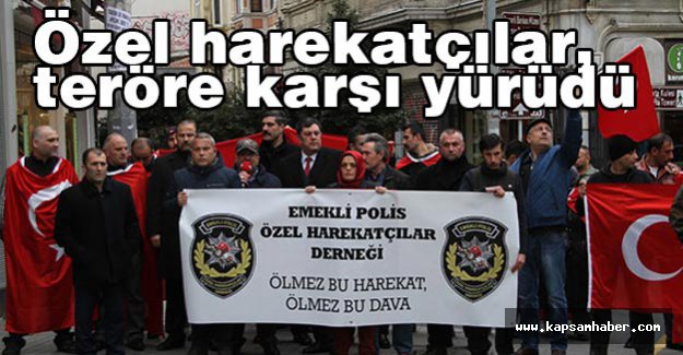 Özel harekatçılar, teröre karşı yürüdü