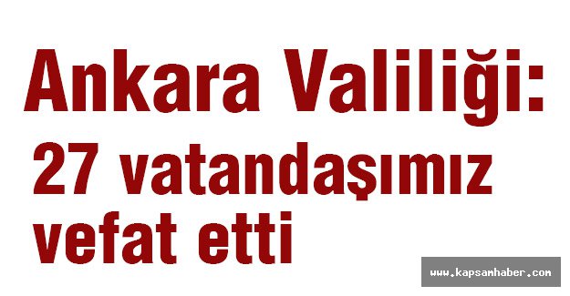 Patlamayla ilgili Valilikten Açıklama