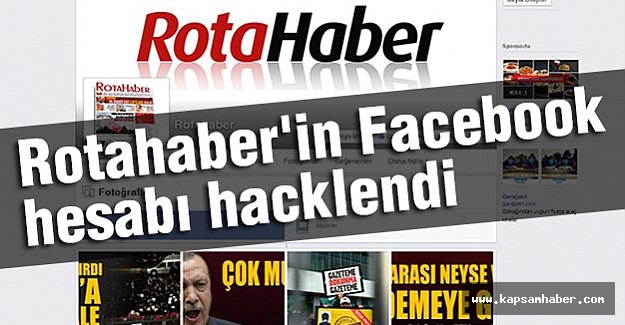 Rotahaber'in Facebook Hesabı Hacklendi.