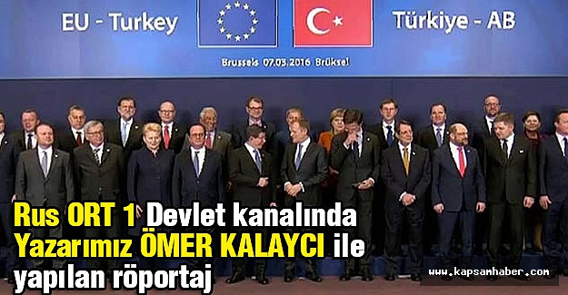 Rus Devlet Televizyonundan Yazarımız Ömer Kalaycı'yla Röportaj