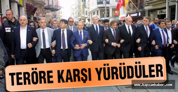 Teröre lanet yürüyüşü