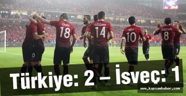 Türkiye: 2 – İsveç: 1