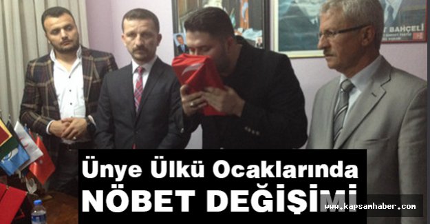 Ünye Ülkü Ocaklarında Devir Teslim