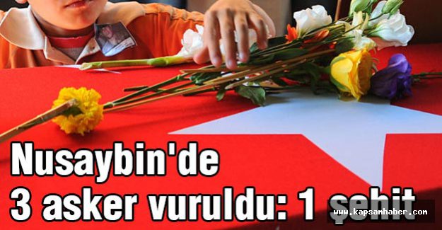 3 asker vuruldu: 1 şehit