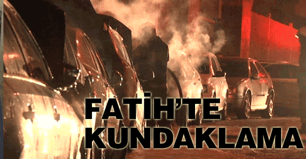 Fatih'te 6 araç kundaklandı