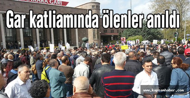 Gar katliamında ölenler anıldı