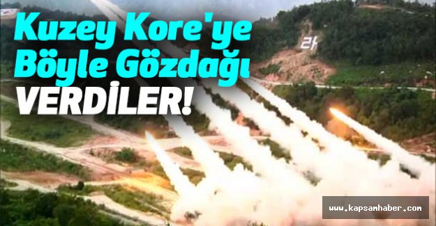 Kuzey Kore'ye böyle gözdağı verdiler
