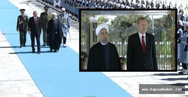 Ruhani, Ankara’da resmi törenle karşılandı