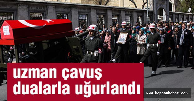 şehit uzman çavuş dualarla uğurlandı