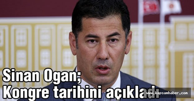 Sinan Oğan: MHP'nin Kongre Tarihini Verdi