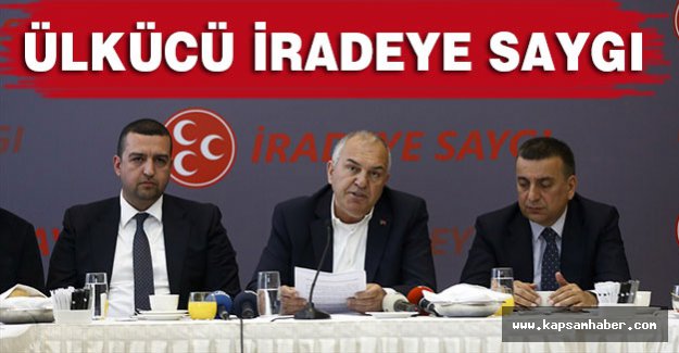 Ülkü Ocakları Eski başkanlarından' İradeye Saygı' Açıklaması