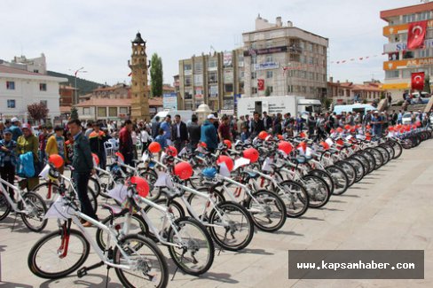 Yozgat’ta 500 öğrenciye bisiklet dağıtıldı