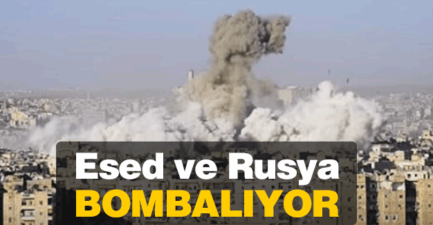 Esed ve Rusya Halep'i Bombalıyor