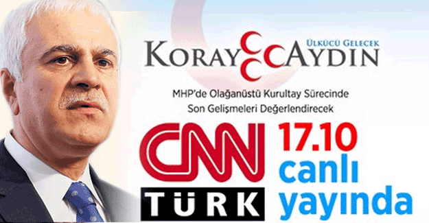 Koray Aydın, CNN TURK'te canlı yayında
