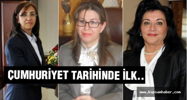 Cumhuriyet tarihinde bir ilk...