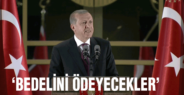Erdoğan: Bedelini Ödeyecek!