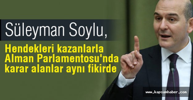 Hendek Kazanlarla Alman Parlamentosu'nda Karar Alanlar Aynı Fikirde