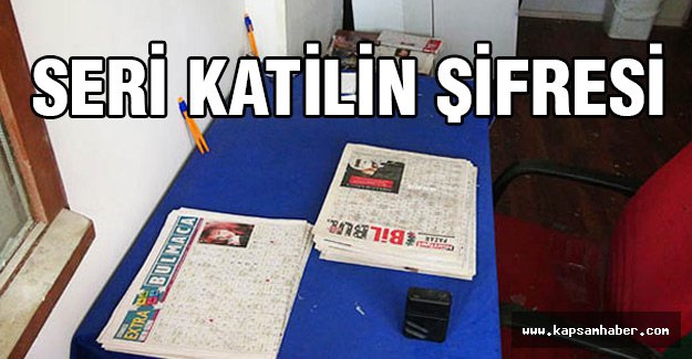 İşte Seri katilin şifreleri...