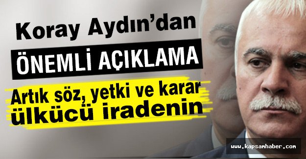 Koray Aydın'dan Önemli Basın Açıklaması