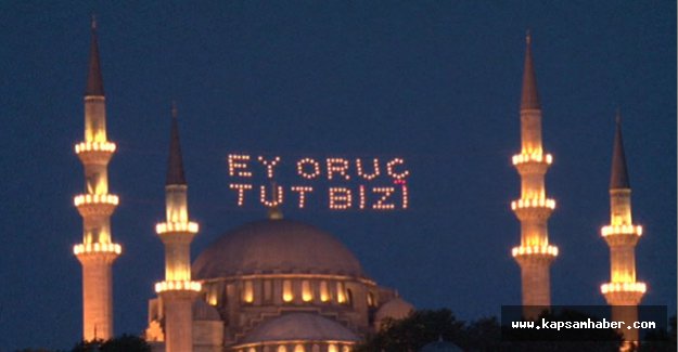 Mahyalarla aydınlandı...