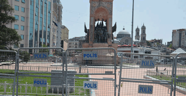 Taksim'de yoğun güvenlik önlemi