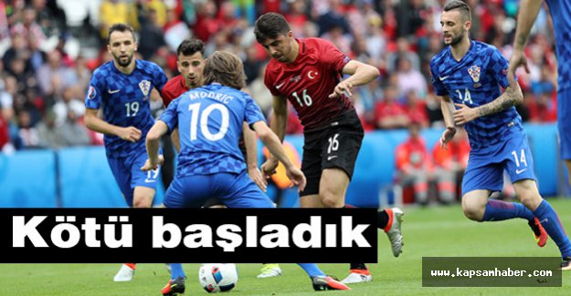 Türkiye, Hırvatistan'a 1-0