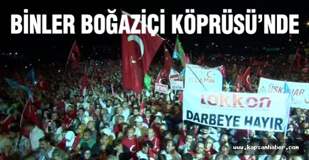 Binler Boğaziçi Köprüsü'nde