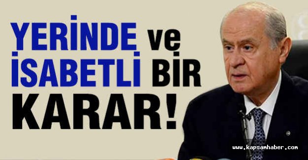 Devlet Bahçeli'den OHAL Açıklaması