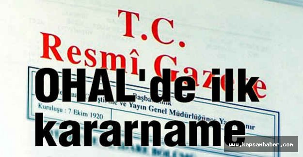 İlk kararname...