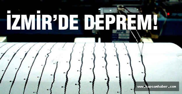 İzmir'de deprem Oldu