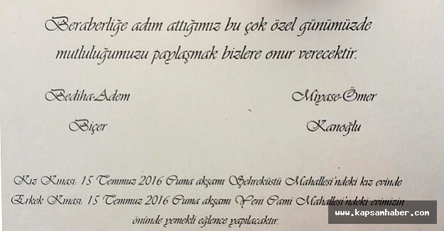 MHP'li Ömer Kanoğlu'nun Oğlu Yunus Emre Evleniyor...