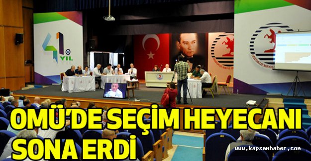 OMÜ'de Seçim Heyecanı Sona Erdi