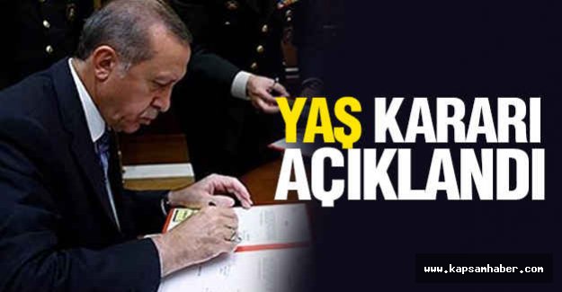 Yaş Kararı Açıklandı...