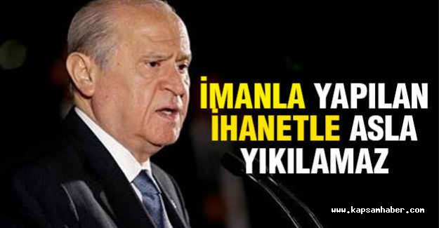 Bahçeli: Akan Kan Hepimizindir