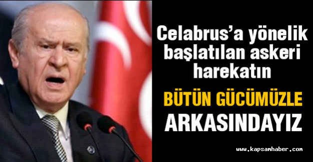 Bahçeli: Operasyonda Siyasi İradenin Arkasındayız
