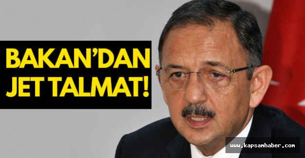 Bakan'dan jet talimat!