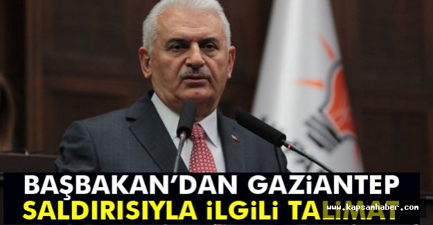Başbakan'dan Saldırıyla İlgili Talimat!