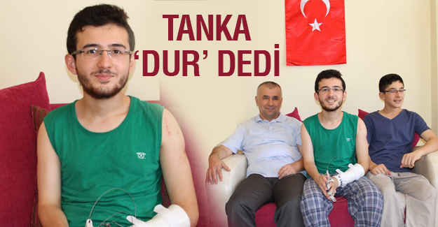 Bu Genç Tanka Dur Dedi!