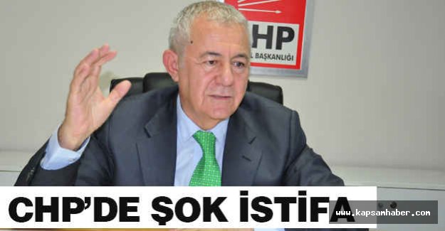CHP’de şok istifa...