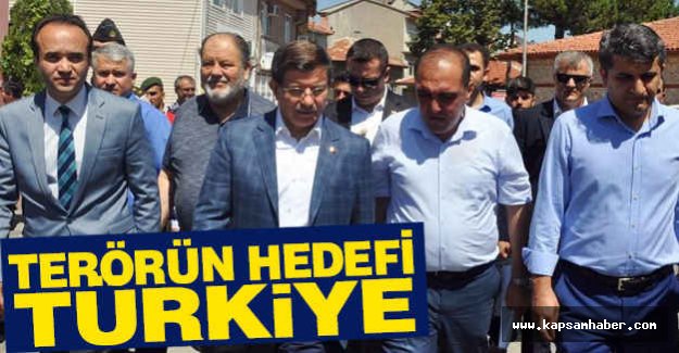 Davutoğlu; Hedef Türk Milletidir