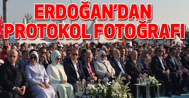 Erdoğan'dan Protokol Fotoğrafı